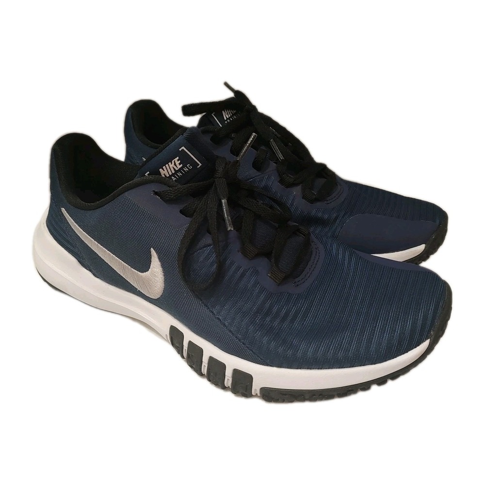 Men's Nike‎ Flex Control TR4 Training Shoes CD0197-400 Midnight Navy Sz 8 Swoosh